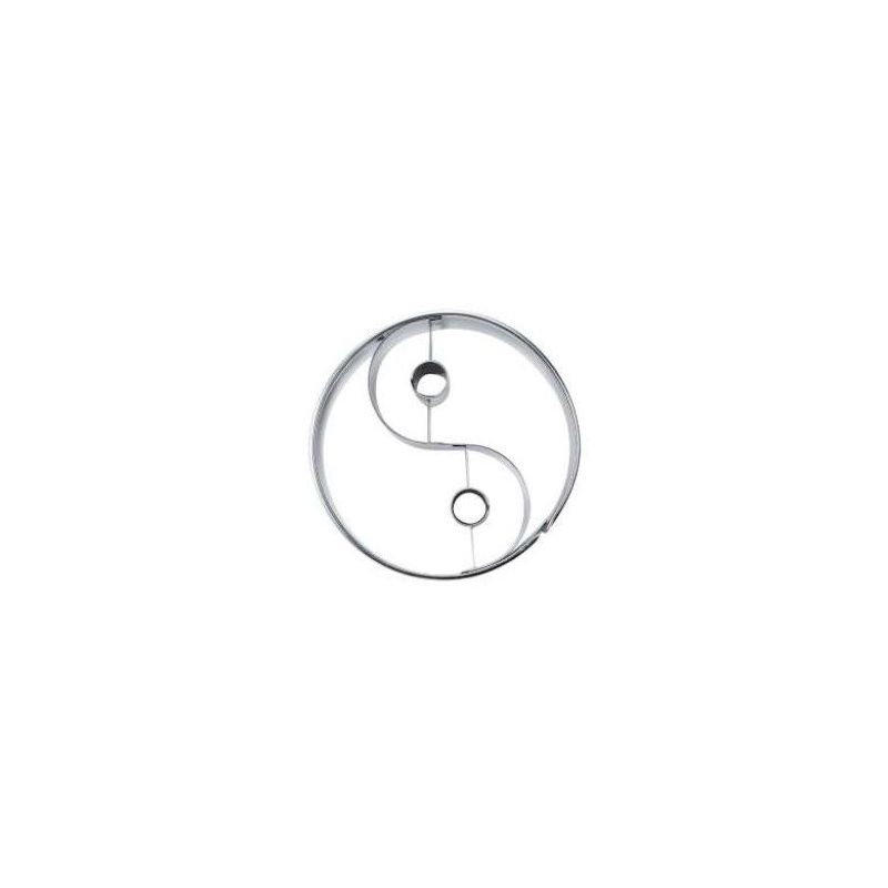 Inox kalup ying yang 10cm /4.5 cm