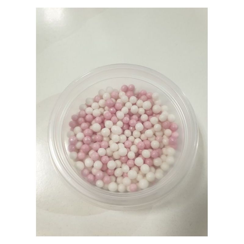 šećerne perlice bijela roza  25 g