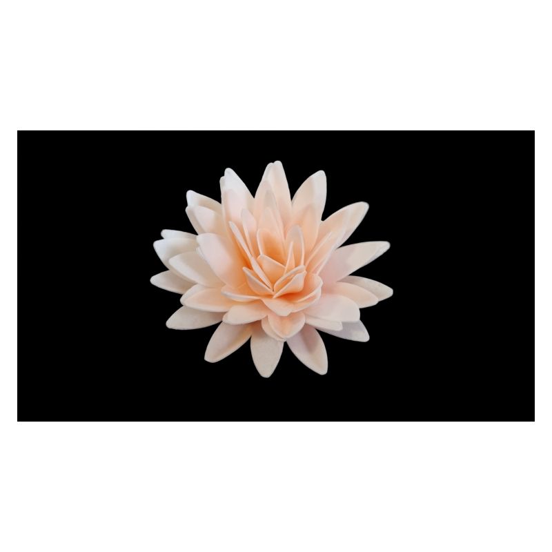 Wafer cvjet božur 12,5 cm narančasta
