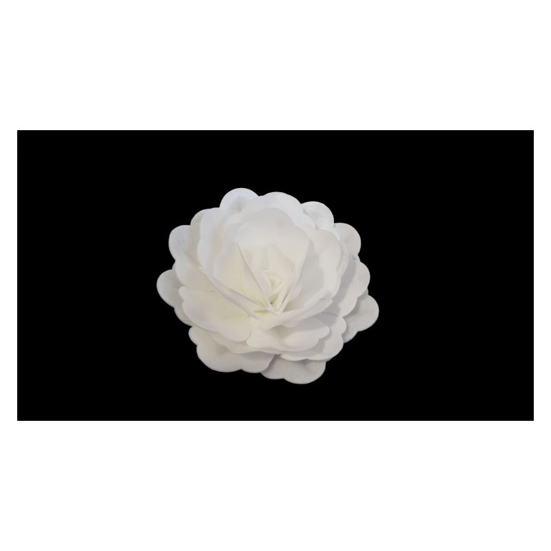 Wafer ruža 12,5 cm bijela