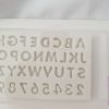 Silikonski kalup slova i brojevi 1 cm